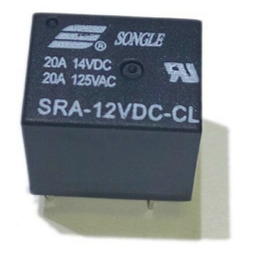 Электромеханическое реле SRA-12VDC-CL, 20А, 12VDC