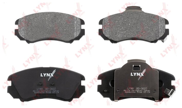 Дисковые тормозные колодки передние LYNXauto BD-3602 (1 шт.)