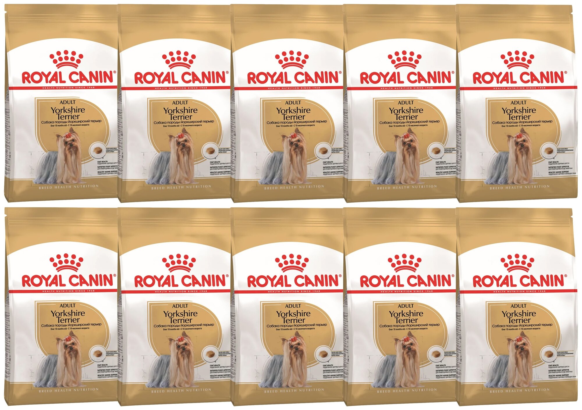 ROYAL CANIN YORKSHIRE TERRIER ADULT для взрослых собак йоркширский терьер (0,5 кг х 10 шт)