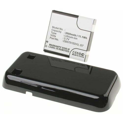 Аккумулятор iBatt iB-U1-M324 3000mAh для Samsung Galaxy S, Galaxy S PLUS, GT-i9000, GT-i9001 Galaxy S Plus, GT-i9000 Galaxy S, GT-9001, чехол mypads e vano для samsung galaxy s plus gt i9001