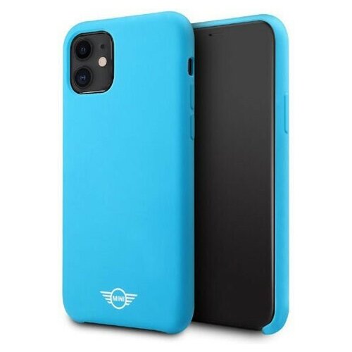 фото Чехол cg mobile mini liquid silicone hard для iphone 11, цвет голубой (mihcn61sibl)