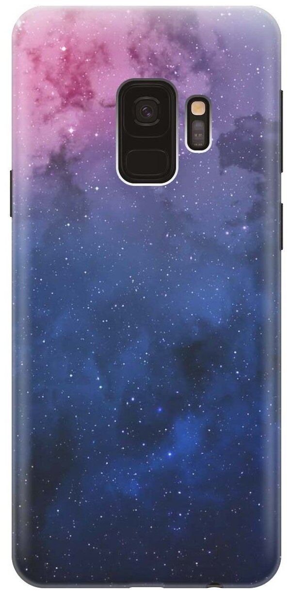 GOSSO Ультратонкий силиконовый чехол-накладка для Samsung Galaxy S9 с принтом "Звездное зарево"