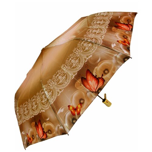 Женский складной зонт Lantana umbrella L778/ярко-коречневый