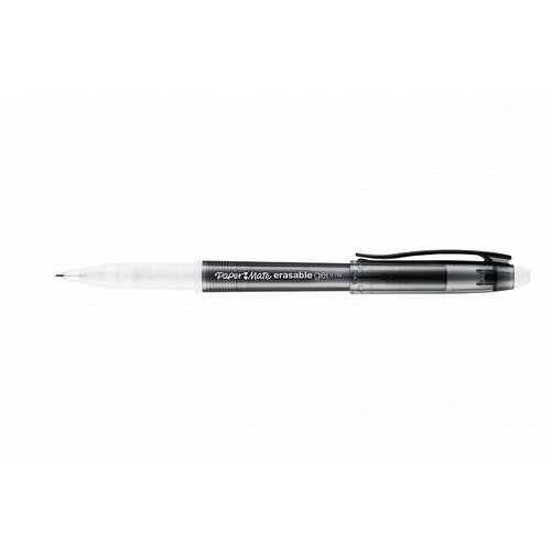 Ручка с гелевыми стираемыми чернилами "InkJoy Erasable Gel", с ластиком, черная, 0,7 мм