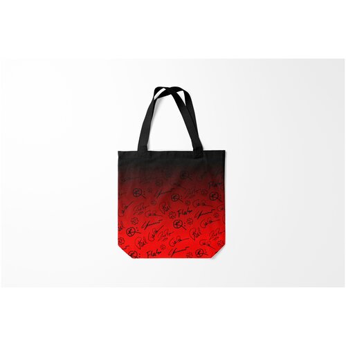 фото Сумка-шоппер / 40х40 см / рок / rammstein burnettie