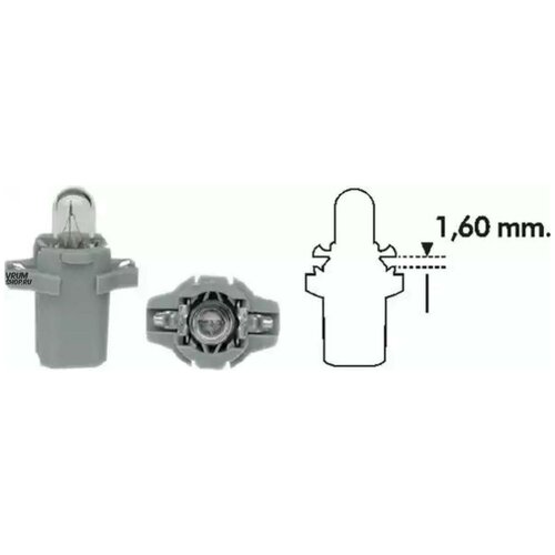 Лампа 1 2w 24v b8 3d, magneti marelli, 003734100000