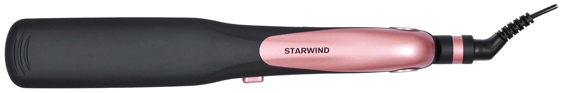 Выпрямитель для волос STARWIND , черный и розовое золото - фото №5