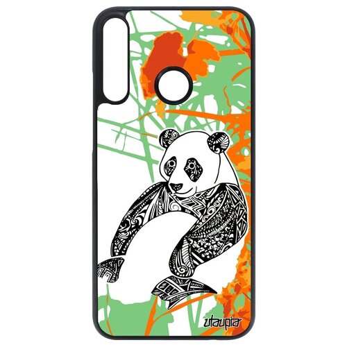 фото Красивый чехол на смартфон // huawei p40 lite e // "панда" стиль китайский, utaupia, голубой
