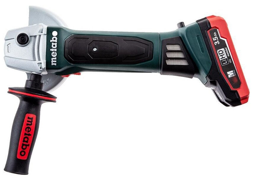 Аккумуляторная УШМ Metabo W 18 LTX 125 Quick 3.5 Ач (T0333), 125 мм - фотография № 2