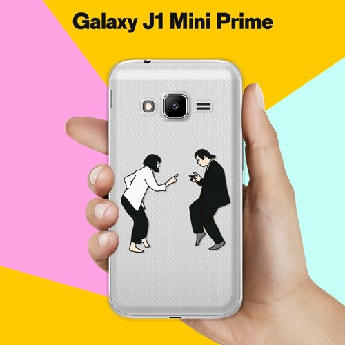 Силиконовый чехол на Samsung Galaxy J1 Mini Prime Миа и Винсент / для Самсунг Галакси Джей 1 Мини Прайм пластиковый чехол поцелуй 1 на samsung galaxy s4 mini самсунг галакси с 4 мини