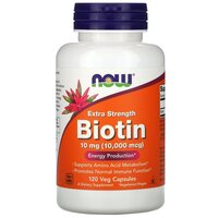 Капсулы NOW Biotin Extra Strength, 210 г, 10 мг, 120 шт.