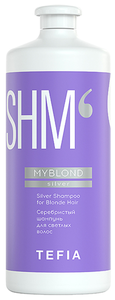 Tefia / Серебристый шампунь для светлых волос Silver Shampoo for Blonde Hair, 1000мл, Линия MYBLOND silver