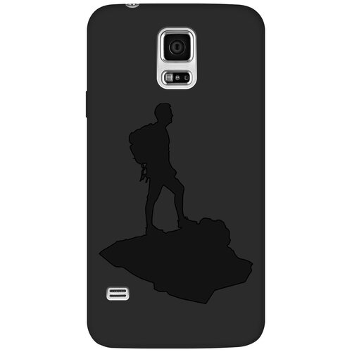 Матовый чехол Trekking для Samsung Galaxy S5 / Самсунг С5 с эффектом блика черный матовый чехол volleyball для samsung galaxy s5 самсунг с5 с эффектом блика черный