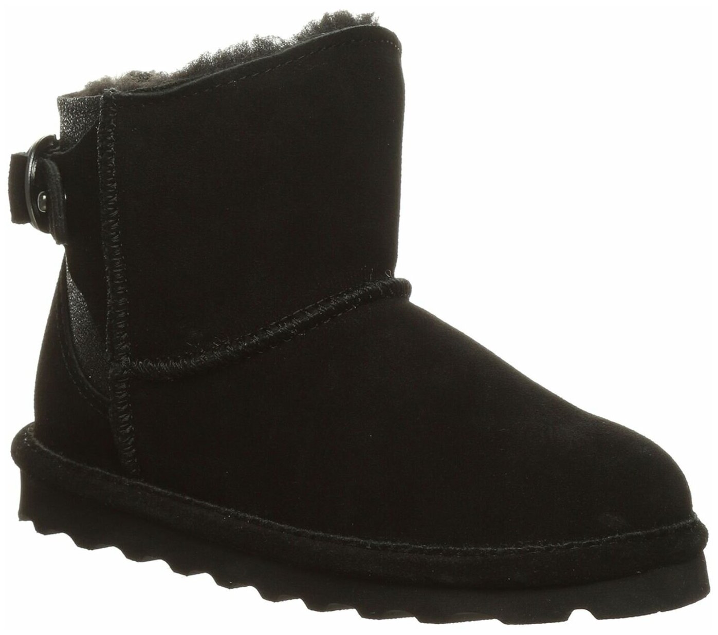 Угги женские Bearpaw Betty 2713W Black Caviar замшевые черные 