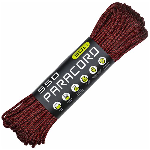 Паракорд 550 Cord 30м (red snake) 550 popular type iii 7 strand parachute paracord cord lanyard mil spec core for hunting paracord 550 100ft outdoor tools