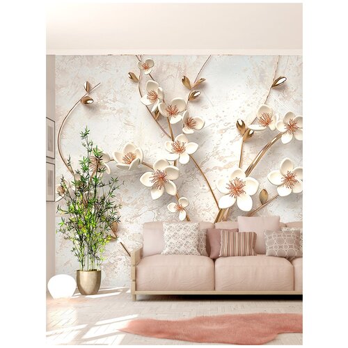 Фотообои Homepick LittleWhiteFlowers3922 3х27 м 3990₽