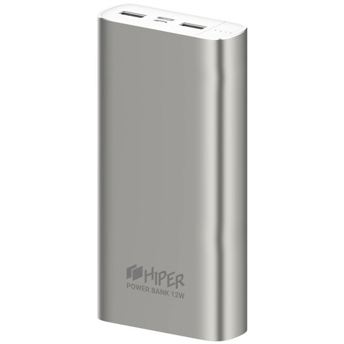 Внешний аккумулятор HIPER Power Bank Metal20K Silver