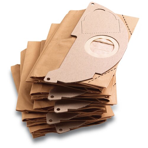 KARCHER мешки бумажные 6.904-322, бежевый, 5 шт. pk 311 10 фильтр мешки airpaper бумажные для пылесоса 10 шт
