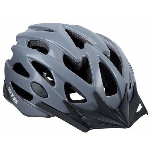 Шлем велосипедный MV29-A козырёк, 25 отверстий STG Х82391 M (55-58 см) Серый матовый