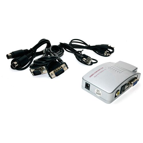 Конвертер VGA to S-video, Composite Video RCA, VGA Espada EDH11 цифровой конвертер espada usb 2 0 rca s video eusbrca63