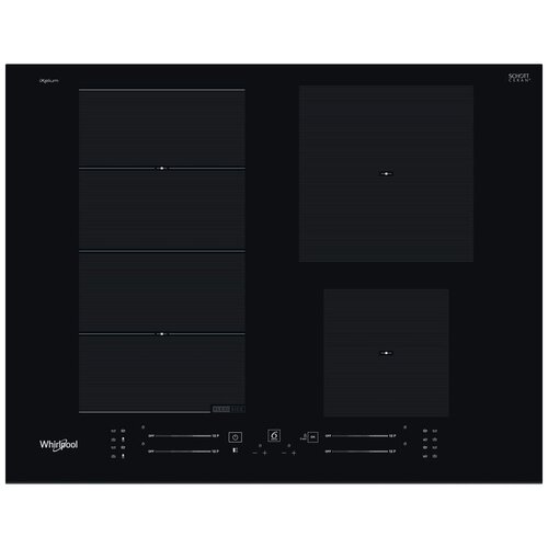 Индукционная варочная панель Whirlpool WF S9365 BF/IXL, цвет панели черный, цвет рамки черный