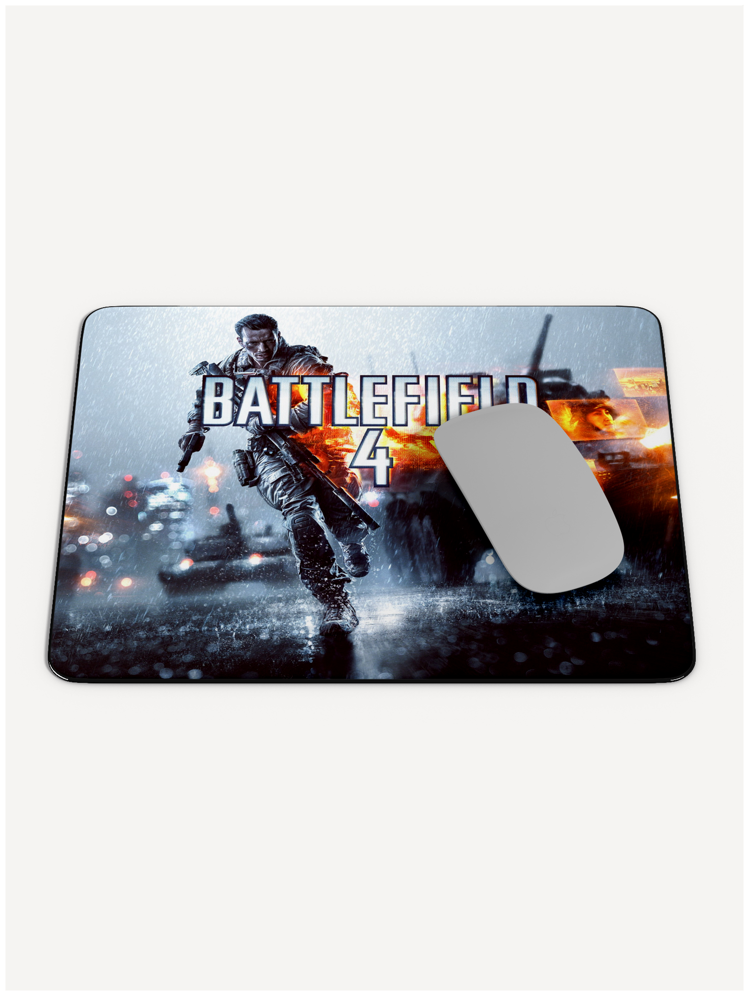 Коврик для мышки компьютерный игровой, Battlefield 4, PRINTHAN, 220x180x3 мм