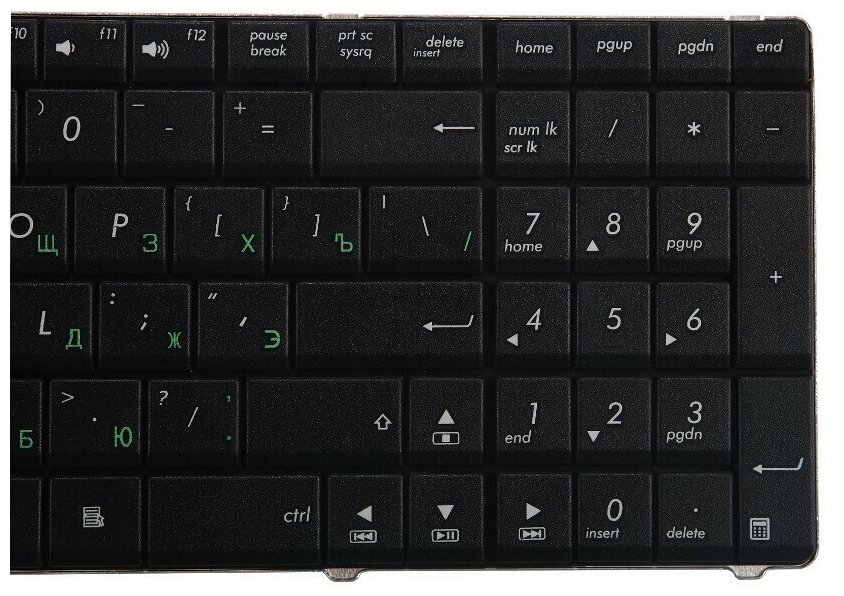 Клавиатура для Asus K53T, K53U, K73T, X53B, X53U (MP-10A73SU-6983, V118502AS1)