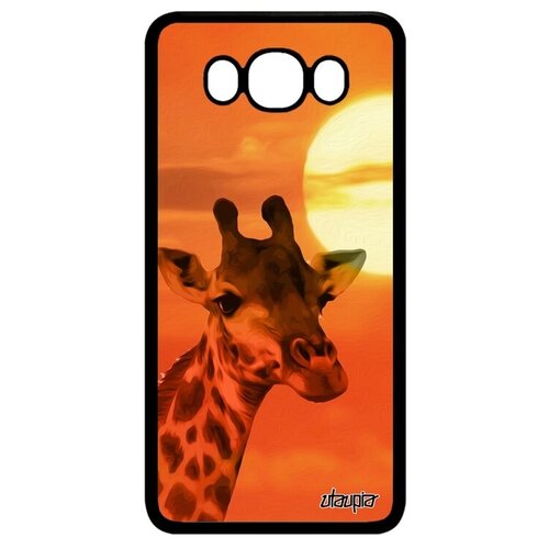 фото Защитный чехол для смартфона // samsung galaxy j7 2016 // "жираф" жирафа саванна, utaupia, оранжевый