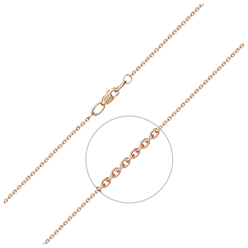 фото Браслет-цепочка platina, красное золото, 585 проба, длина 19 см. platina jewelry