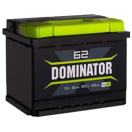 Аккумулятор автомобильный Dominator 62Ач прямая полярность
