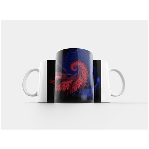 фото Кружка "фрактал, розовый, синий" 320 мл lotsprints