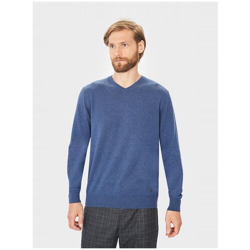 фото Пуловер baon , размер s , baltic blue melange