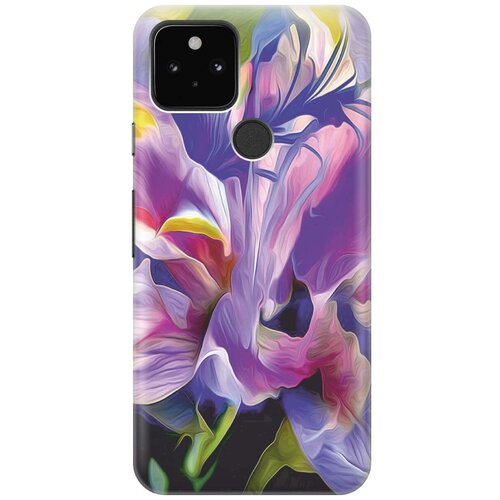 фото Ультратонкий силиконовый чехол-накладка для google pixel 5 с принтом "цветочная абстракция" gosso