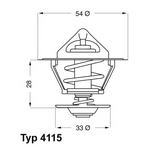 Термостат Wahler арт. 4115.92D - изображение