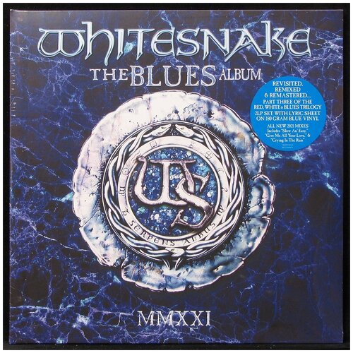 Виниловая пластинка WHITESNAKE / BLUES ALBUM (BLUE VINYL) (2LP) rhino whitesnake greatest hits revisited remixed remastered mmxxii coloured vinyl 2lp