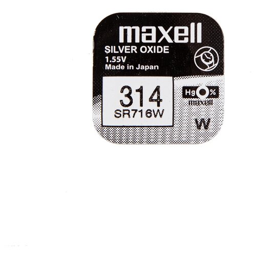 Батарейка MAXELL R314 (SR716W), 1.55 В BL1 maxell батарейка maxell sr527sw 319 0%hg