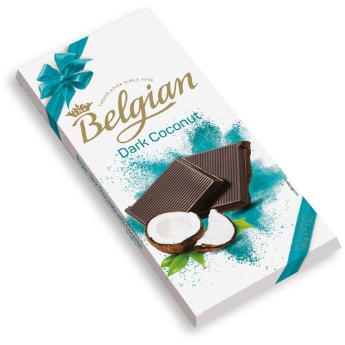 Шоколад The Belgian темный с кокосом, 100 г