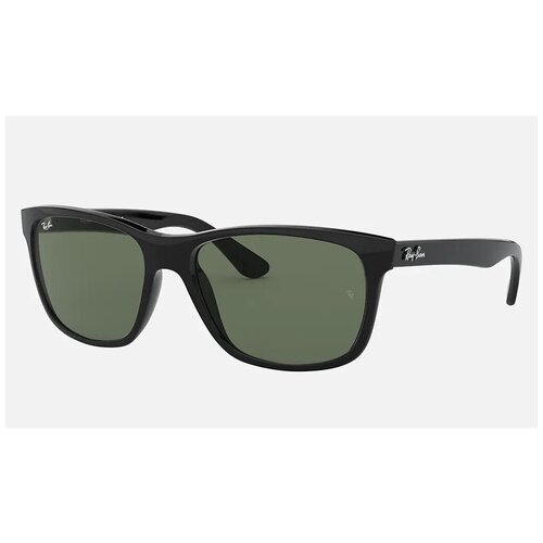 Солнцезащитные очки Luxottica, черный, зеленый солнцезащитные очки rb4147 boyfriend ray ban цвет shiny black frame dark blue lens