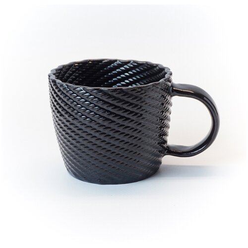 Керамическая чашка для кофе Латте Parametric 300 мл. Изумрудная