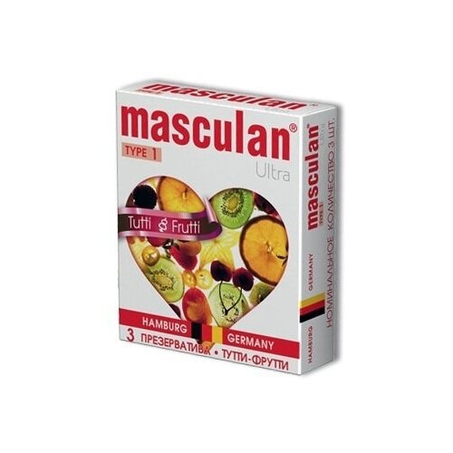 Masculan Жёлтые презервативы Masculan Ultra Tutti-Frutti с фруктовым ароматом - 3 шт. презервативы masculan tutti frutti 3 шт