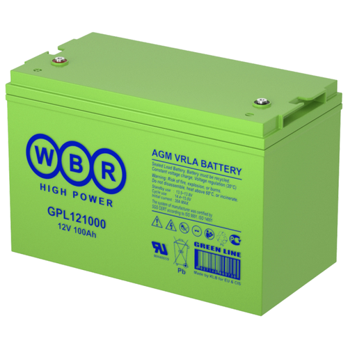 Аккумулятор WBR GPL 121000, 12В, 100Ач
