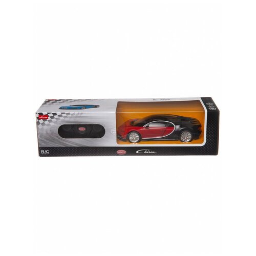 Машинка на радиоуправлении RASTAR Bugatti Chiron цвет красный, 1:24, RASTAR радиоуправляемые игрушки rastar машина на радиоуправлении bugatti chiron 1 24