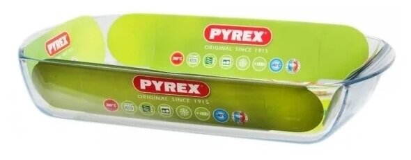 Лоток Pyrex Лоток прямоуг. Стекл. 40х27x7см 6 (240B000/6146) - фото №2