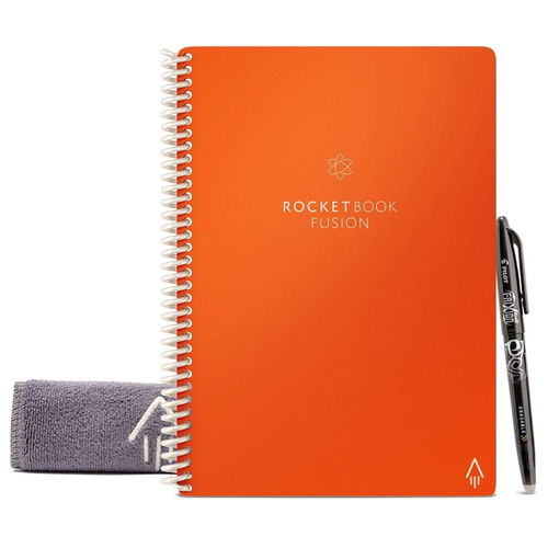 Умный многоразовый блокнот / ежедневник Rocketbook FUSION А4 оранжевый