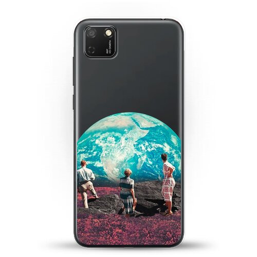 фото Силиконовый чехол вид на землю на huawei y5p andy & paul