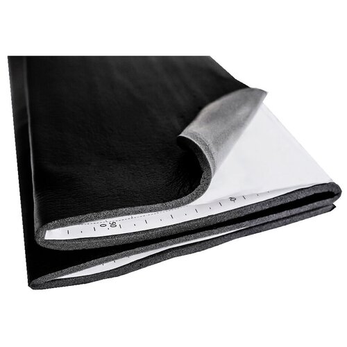 Шумопоглощающий материал Шумофф Герметон 7Л | 1 лист - 75 x 100см | Водостойкий клеевой слой | Латексная пленка для защиты от влаги