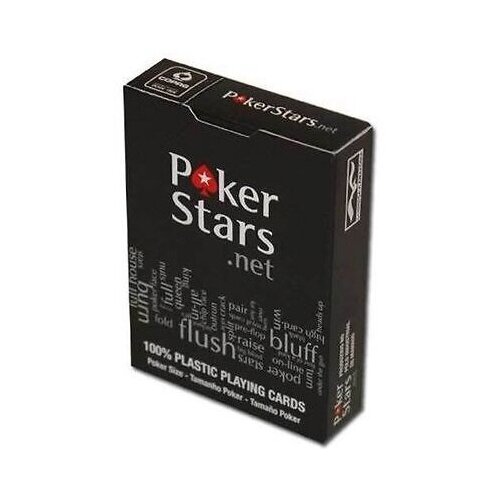 Игральные карты Poker Stars, черная рубашка карты для покера partida poker stars красная рубашка