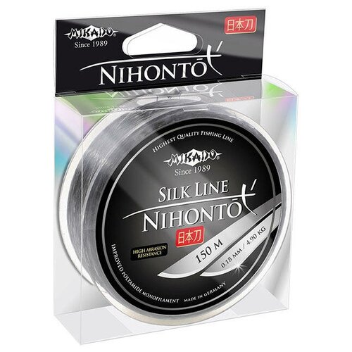 Леска мононить Mikado NIHONTO SILK LINE 0,22 (150 м) - 6.30 кг.