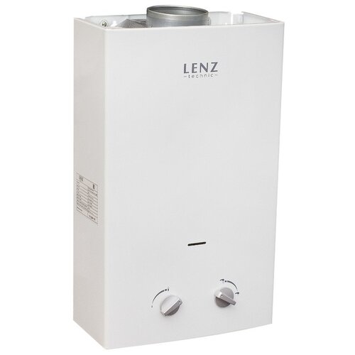 водонагреватель lenz technic 10l water 10ltgw Проточный газовый водонагреватель Lenz Technic 10L, white