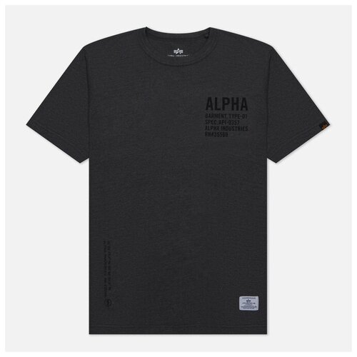 Мужская футболка Alpha Industries Graphic серый, Размер S